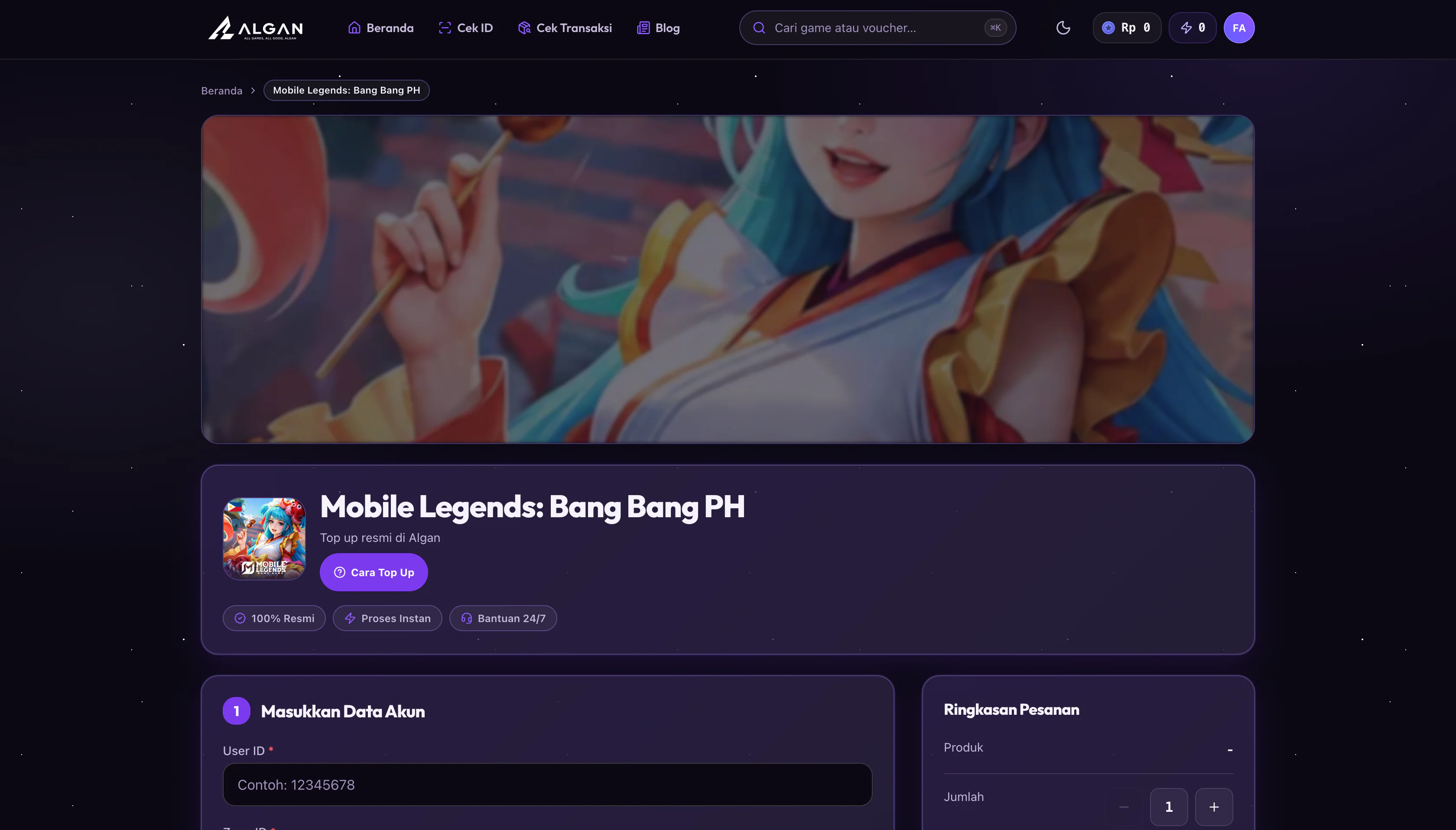 Produk PH dan Indonesia: Pilih yang Sesuai Akun - Top Up MLBB Philippines dari Indonesia: Cara Beli Diamond PH dengan Aman